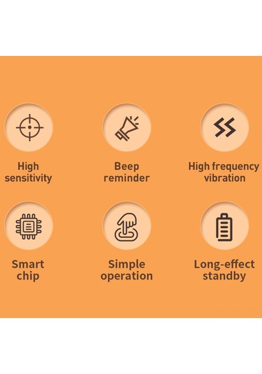 Lemestar Turuncu Çocuk Bez Nem Alarmı, 3 Alarm Modu Ses/titreşim/ses+titreşim , Manyetik Tutma, Type-c Şarj, 120 Saat Çalışma Süresi