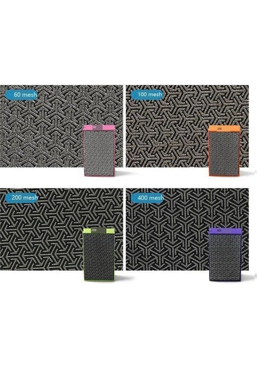 Hha Oumery Elmas El Parlatma Pedi 95x55mm Taş Parlatma El Silecek Cam Cilası Taşlama Seramik Karo Aşındırıcı Pedler Grıt-200