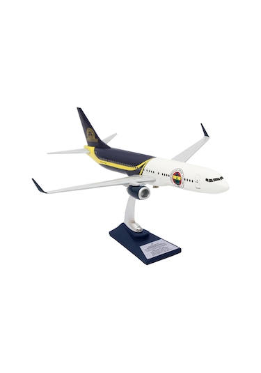 Zekupp Boeing 737-800 1/100 Ölçek Fenerbahçe Lisanslı Tasarım Maket Uçak Uck0189
