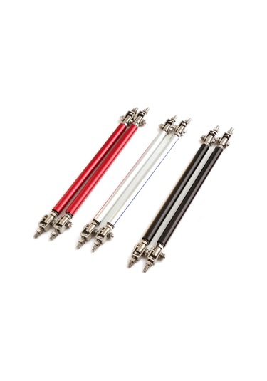 2 Adet 100-200mm Ayarlanabilir Ön Tampon Dudak Bölücü Destek Çubuğu Bağlantı Çubuğu