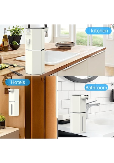 Anjiexun Otomatik Sabunluk Temassız Köpürme Beyaz