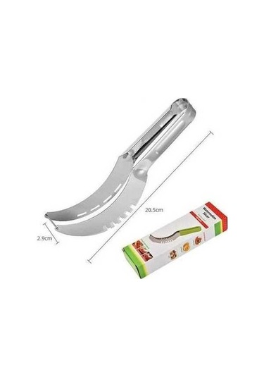 Fastbuy Karpuz Ve Kavun Kesici, Bölücü Dilimleme Aleti 001, Kullanışlı Gümüş Renk Ürünü Gümüş