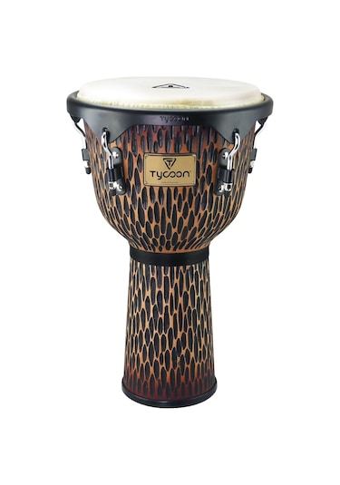 Tycoon 13'' Supremo Select Chiseled Orange Djembe Tjss72bco