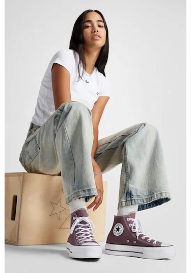 Converse Chuck Taylor All Star Lıf Bordo Kadın High Sneaker Bordo
