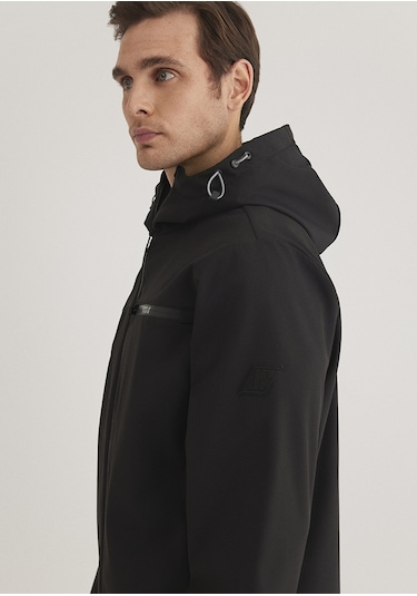 Mavi - Kapüşonlu Siyah Ceket 0110357-900 Siyah