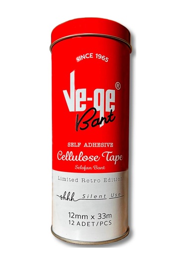 Vege Retro 12x33 Cellulose Tape Selefon Bant 12 Adet 12