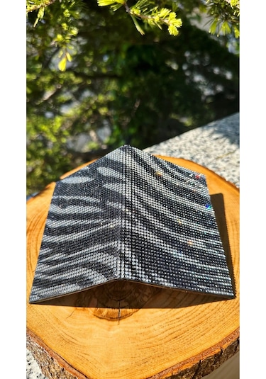 Taşlı Ruhsat Kılıfı Zebra Desen Siyah Gri Beyaz Taş Bekaks
