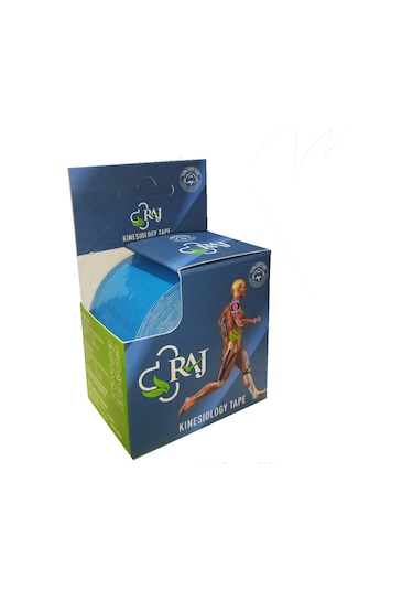 Raj Kinesio Tape  Sporcu Bandı Mavi 5 M x 5 CM