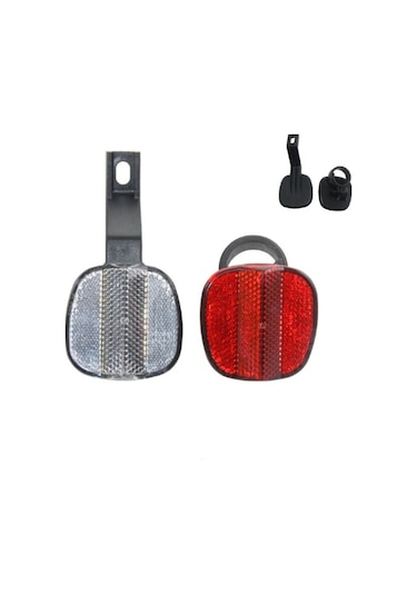 BİSİKLET REFLEKTÖR SETİ BRAKETLİ ÖN + ARKA RFL-111
