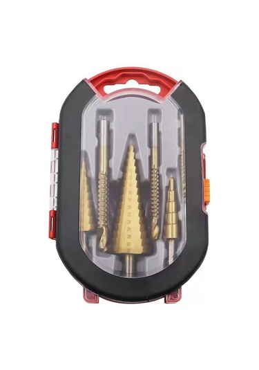 Yunboo Hss 4241 Titanyum Kaplı 6 Parça Merdiven Matkap Seti, Üçgen Saplı, Ahşap Kesim Ve Freze İçin, Dayanıklı Ve Kullanımı Kolay, Poşetli Paket