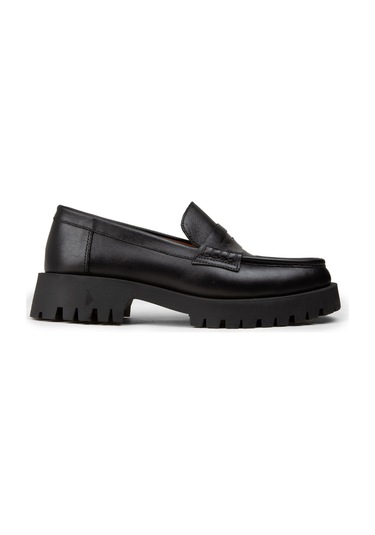 Deery Kadın Hakiki Deri Siyah Loafer Ayakkabı - 02034zsyhc02
