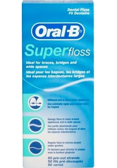 Oral-B Super Floss Diş İpi 50'li x 6 Paket