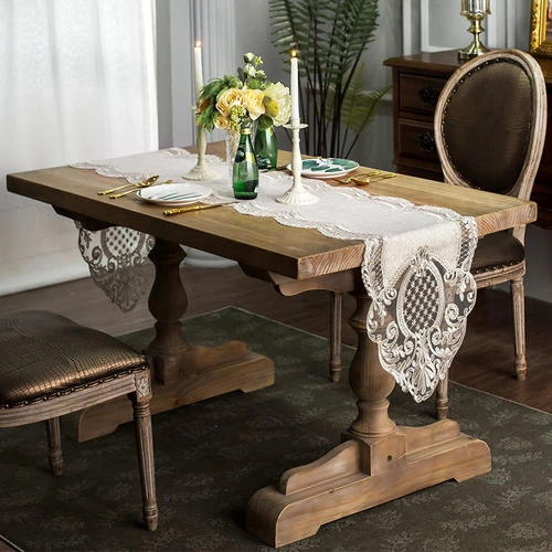 Süper Lüks Nordic Masa Koşucu Sehpa Bayrak Dantel Dekoratif Yemek Masa Örtüsü Tv Kabine Kapak Piyano Havlu Yatak Koşucu Masa Koşucuları 115 X 145