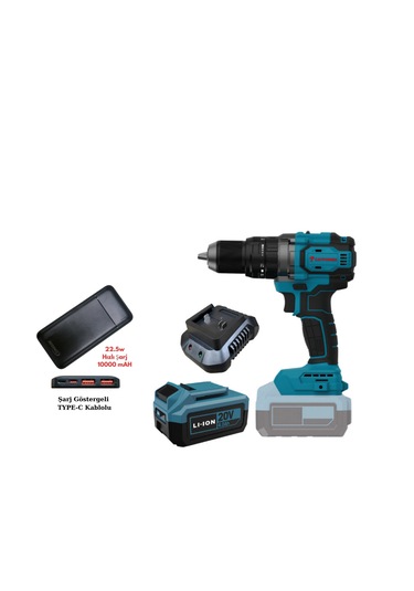 Catpower 4212 Akülü Darbeli Vidalama + Akdeniz S125Q Powerbank