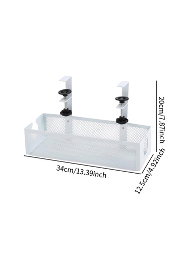 Homyl Masaüstü Zeminini Düzenli Tutmak İçin Beyaz Masa Altı