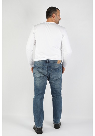 Erkek Büyük Beden Pantolon Yprtmavi Çok Renkli