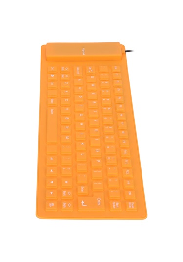 Tenfowee 85 Tuşlu Sessiz, Su Geçirmez Ve Toz Empatiyenli Yumuşak Silikon Klavye - Usb Bağlı, Taşınabilir, Bilgisayar Ve Dizüstü Bilgisayar İçin Siyah