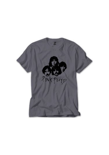 Pink Floyd Group Gri Tişört-Gri