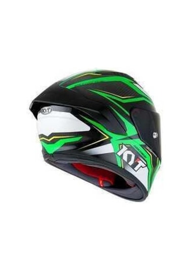 Kyt Nz Race Carbon Stride Yeşil Motosiklet Kaskı Yeşil