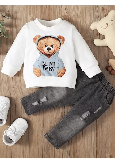 Sladusiki Bebek İçin Pantolon Ve Kazak Takımı 168977811 Grafit