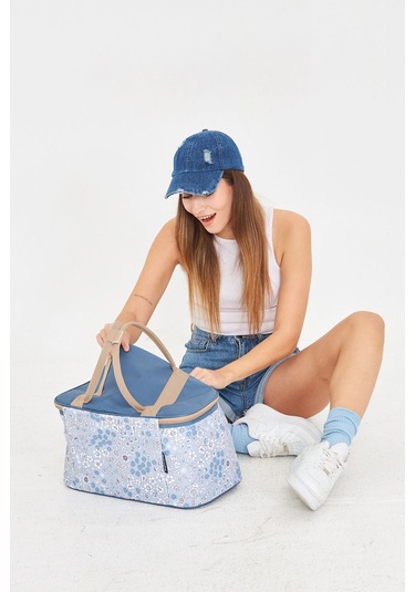 Superbag 22 Litre Piknik/kamp Çantası Sepeti. Termal Termos Çanta Sıcak-soğuk Koruma Sağlar Roza-61929032 Roza Çok Renkli