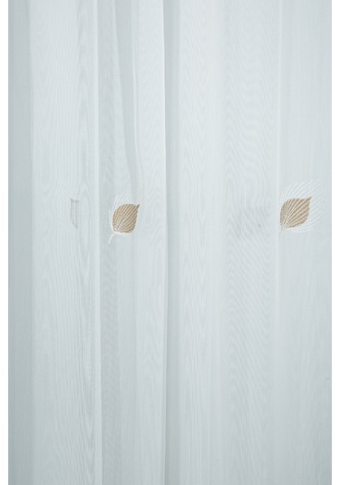 Emi Tül Perde Bej 140x250 Bej - Beyaz