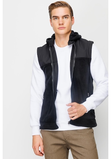 Igs Erkek Siyah Standart Std Yelek Polar