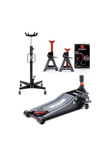 Worldforce 3 Ton Kriko. 500kg Şanzıman Kriko. 2 Ton Sehpa Seti
