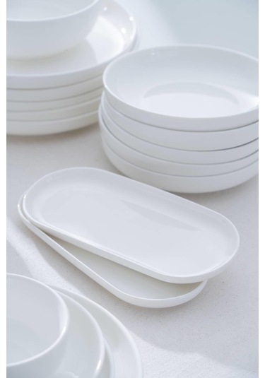 Diona 6 Kişilik 27 Parça Yemek Takımı Beyaz