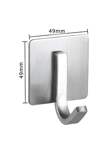 Ardini Kendinden Yapışkanlı Askılık Krom 03 Pakette 5 Adet Çok Renkli