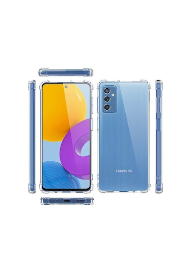 Galaxy Uyumlu M52 Kılıf Tchs Nitro Anti Shock Silikon - Renksiz Renksiz