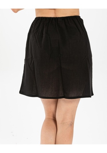 Jüpon Şile Bezi Mini Pamuk Kısa Etek Astarı Diz Boyu Kadın Jipon (484739870)