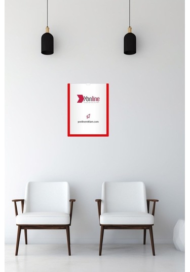 10 Adet A4 Kırmızı Belge Sertifika Çerçevesi Kendinden Yapışkanlı Kolay Değiştirilebilir Föylük