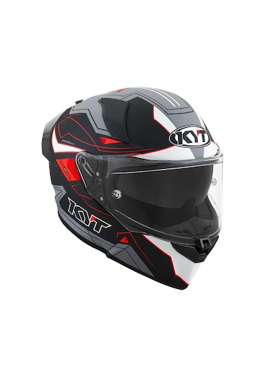 Kyt R2r Kapalı Kask Mat Beyaz - Gri - Siyah