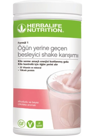 Herbalife Nutrition Shake Ahududu ve Beyaz Çikolata Aromali