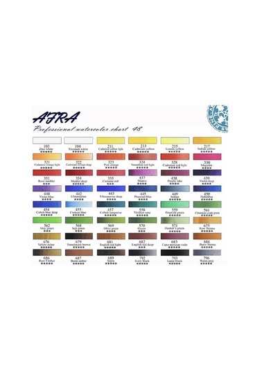 Afra Taş Tablet Sulu Boya 18 Li Orta Boy