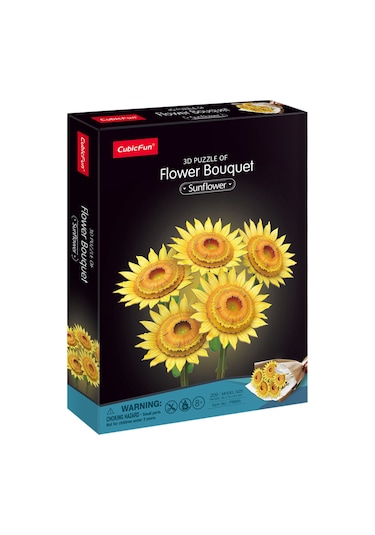 Büyük Ayçiçeği Buketi 3d Puzzle P866h