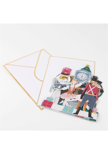 Meri Meri - Nutcracker Card - Nutcracker Tebrik Kartı