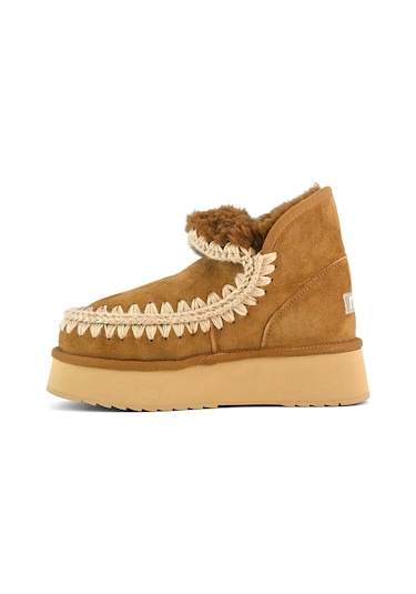 Bot Kar Kadın Mu.fw681000a Cog Mou Mini Eskimo Platform Boot Cognac Beyaz