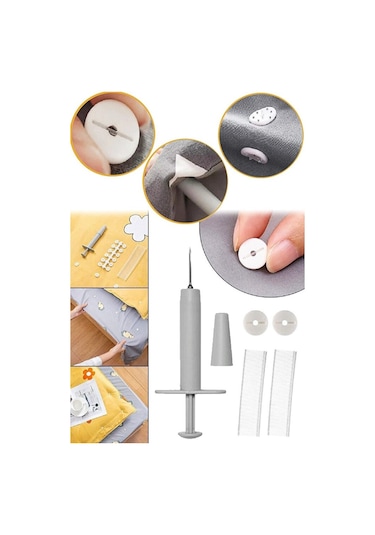 Yorgan Kılıfı Sabitleme Seti Nevresim Klips Takımı Yatak Örtüsü P Gri