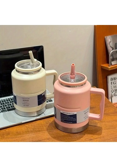 Maxaccess Pink Color 50oz Paslanmaz Celik Vakumlu Termos Matara Sap Agizlik Sizdirmaz Pembe Renk