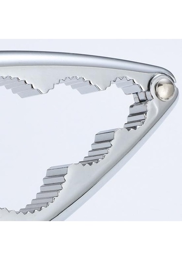 Fındıkkıran Zahmetsizce Çatlak Fındık Ergonomik Saplı Paslanmaya Dayanıklı Dişli Klip Toka Kaymaz Paslanmaz Çelik Ceviz Kraker Aracı Gümüş