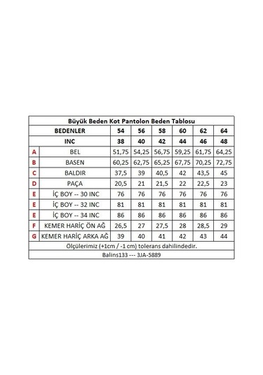 Erkek Büyük Beden Fleto Cep Kot Pantolon 3Ja/6650 001