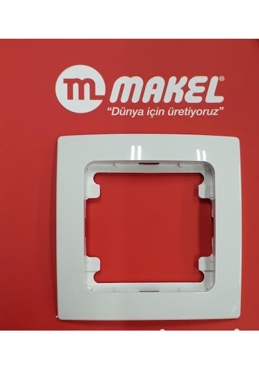 Makel Lillium Kare Beyaz Tekli Çerçeve