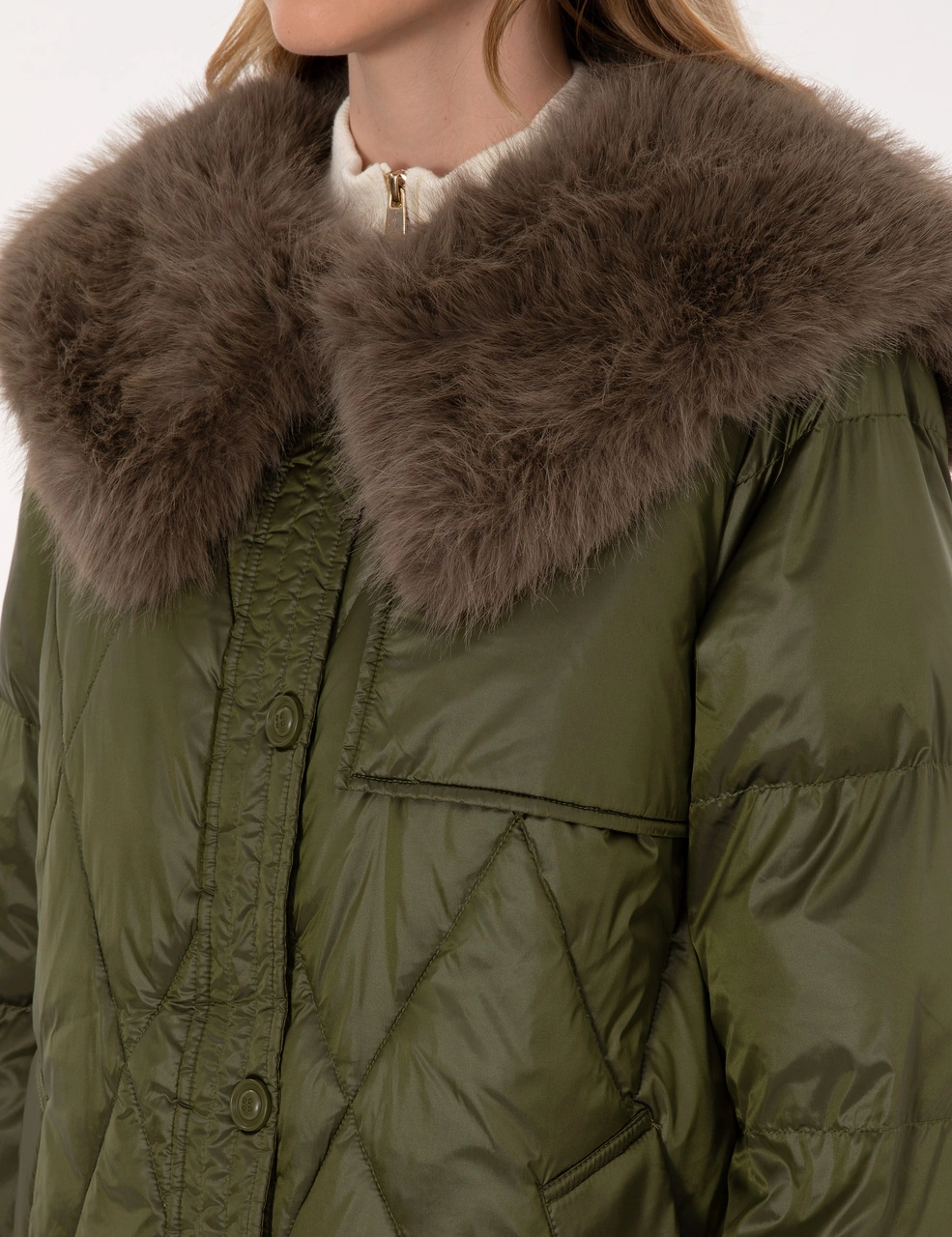 Pierre Cardin Kadın Haki Kaban 50308946-vr027 Haki