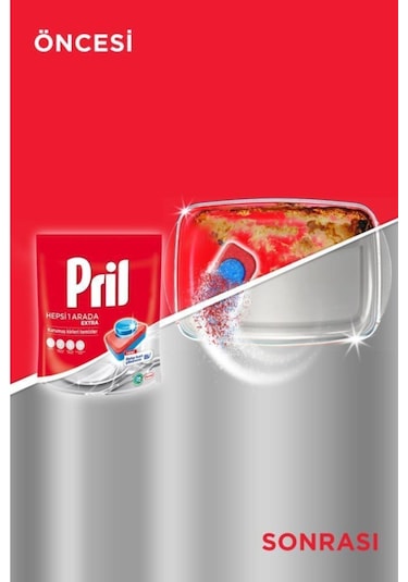 Pril Hepsi Bir Arada E x tra 80 Yıkama Bulaşık Makinesi Deterjanı Tableti