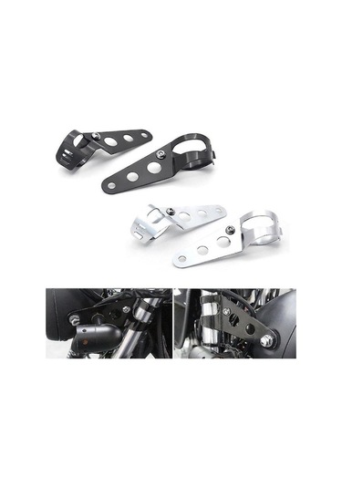 Artfulabode Siyah Sinyal Seti, Retro Harley Motosiklet Far Braketi, 1 Adet