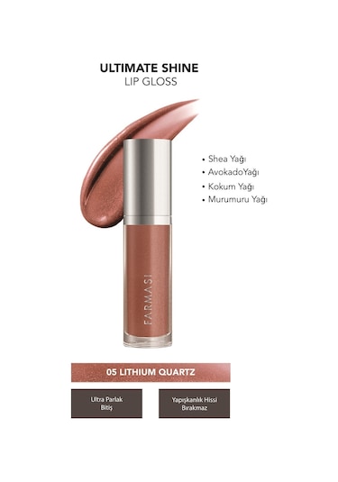 Farmasi Ultimate Shine Dudak Parlatıcısı 05 Lithium Quartz