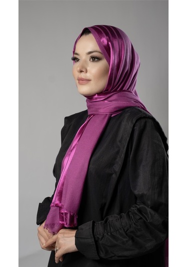 Hürrem Bone Şarabi Şerit Çizgili Şal Viskon Kumaş Bursa Dolama 202109 08 Mor
