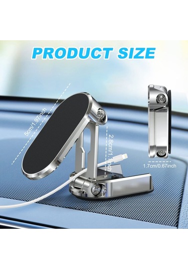 Manyetik Araç Telefon Tutucu, Katlanabilir Dönme, Taşınabilir Alaşımlı Manyetik Telefon Tutucu Diğer